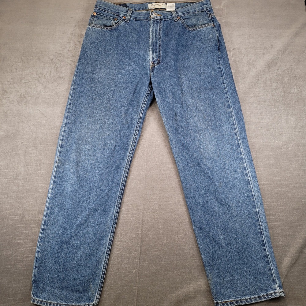 Levi's 550 Relaxed Fit Jeans Mens Actual Size 36x31 Blue Medium Wash Denim